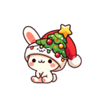 うさぎ クリスマス 帽子 ららら（個別スタンプ：8）