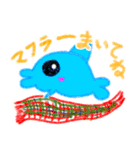 冬のイルカちゃん（個別スタンプ：1）