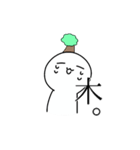 あたまになんか生えてるしらたま（個別スタンプ：3）