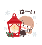 モノトーンLongちゃん・クリスマス（個別スタンプ：7）