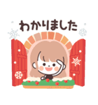 モノトーンLongちゃん・クリスマス（個別スタンプ：8）