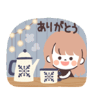 モノトーンLongちゃん・クリスマス（個別スタンプ：9）