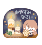 モノトーンLongちゃん・クリスマス（個別スタンプ：12）