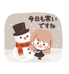 モノトーンLongちゃん・クリスマス（個別スタンプ：17）