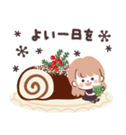 モノトーンLongちゃん・クリスマス（個別スタンプ：32）