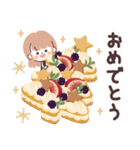 モノトーンLongちゃん・クリスマス（個別スタンプ：33）