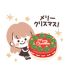 モノトーンLongちゃん・クリスマス（個別スタンプ：35）