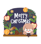 モノトーンLongちゃん・クリスマス（個別スタンプ：36）