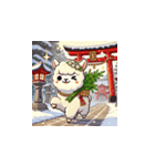 年末年始に使える！かわいい動物スタンプ4（個別スタンプ：3）