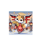 年末年始に使える！かわいい動物スタンプ4（個別スタンプ：8）