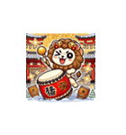 年末年始に使える！かわいい動物スタンプ4（個別スタンプ：16）