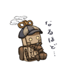 蒸気機関ロボのスタンプ（個別スタンプ：7）