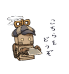 蒸気機関ロボのスタンプ（個別スタンプ：25）