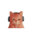ヘッドホン猫（個別スタンプ：1）