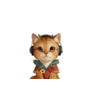 ヘッドホン猫（個別スタンプ：8）
