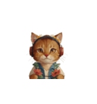 ヘッドホン猫（個別スタンプ：10）