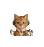 ヘッドホン猫（個別スタンプ：12）