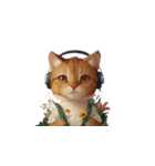 ヘッドホン猫（個別スタンプ：13）