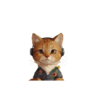 ヘッドホン猫（個別スタンプ：14）