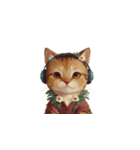 ヘッドホン猫（個別スタンプ：16）