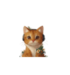 ヘッドホン猫（個別スタンプ：24）
