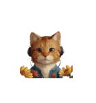ヘッドホン猫（個別スタンプ：25）