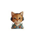 ヘッドホン猫（個別スタンプ：31）
