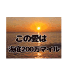 夕暮れの海【真剣恋愛ギャグバージョン】（個別スタンプ：26）