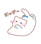 ふんわりシロねこ（個別スタンプ：8）