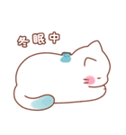 ふんわりシロねこ（個別スタンプ：21）