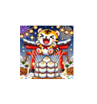 年末年始に使える！かわいい動物スタンプ10（個別スタンプ：16）
