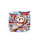 年末年始に使える！かわいい動物スタンプ10（個別スタンプ：23）
