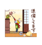 うさぎさんともふたんの冬のくらし（個別スタンプ：13）