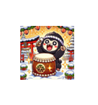 年末年始に使える！かわいい動物スタンプ12（個別スタンプ：13）