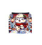 年末年始に使える！かわいい動物スタンプ12（個別スタンプ：19）