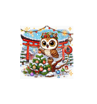 年末年始に使える！かわいい動物スタンプ7（個別スタンプ：4）