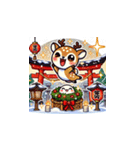 年末年始に使える！かわいい動物スタンプ7（個別スタンプ：9）