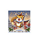 年末年始に使える！かわいい動物スタンプ7（個別スタンプ：10）
