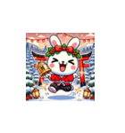 年末年始に使える！かわいい動物スタンプ7（個別スタンプ：16）