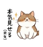 現実逃避したい猫たち（個別スタンプ：6）