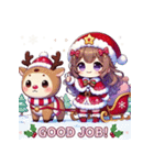 クリスマス☆エンジェルス（個別スタンプ：21）