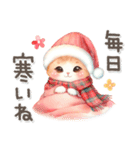 猫がいっぱい♡冬＆クリスマス（個別スタンプ：6）