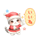 猫がいっぱい♡冬＆クリスマス（個別スタンプ：25）