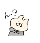 2文字でしゃべるうさぎ（個別スタンプ：4）
