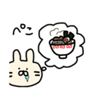 2文字でしゃべるうさぎ（個別スタンプ：6）