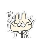 2文字でしゃべるうさぎ（個別スタンプ：10）