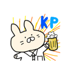2文字でしゃべるうさぎ（個別スタンプ：39）
