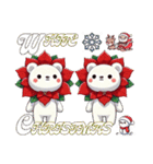 花猫【クリスマス】ポインセチアがお〜（個別スタンプ：10）