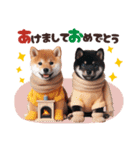 冬を感じる♡柴犬＆黒柴（個別スタンプ：39）