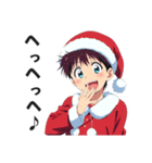 サンタコス少年のクリスマススタンプ（個別スタンプ：20）